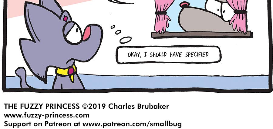 The Fuzzy Princess - Episode 362, Page 1: 2019-01-09-Little Katrina